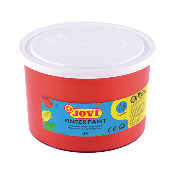 Pintura dedos Jovi 500 ml. Rojo (12)