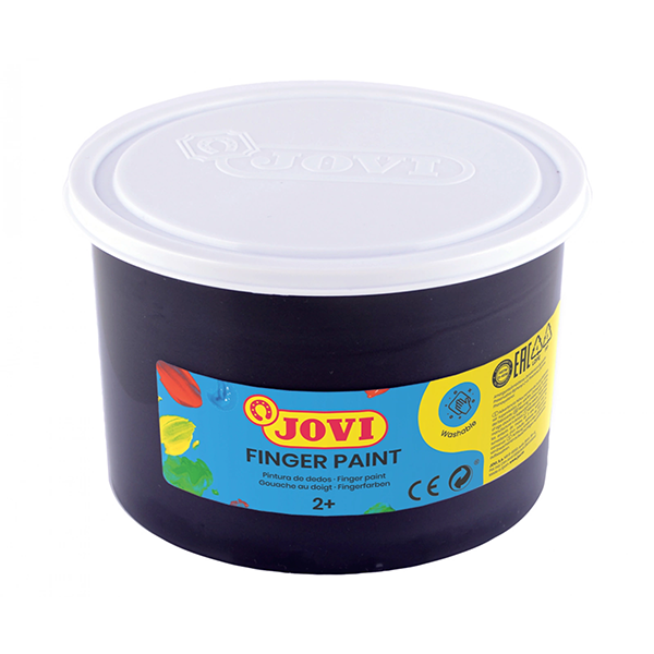 Pintura dedos Jovi 500 ml. Negro (12)