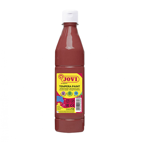 Témpera líquida Jovi 500 ml. Marrón (12)