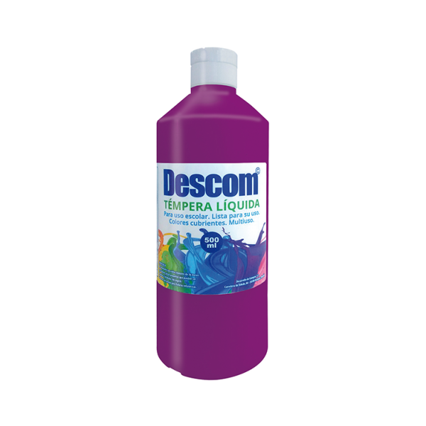 Témpera líquida Descom 500 ml. Violeta (6)