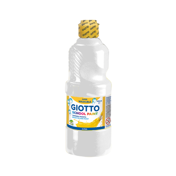 Témpera líquida Giotto 500 ml. Blanco (6)