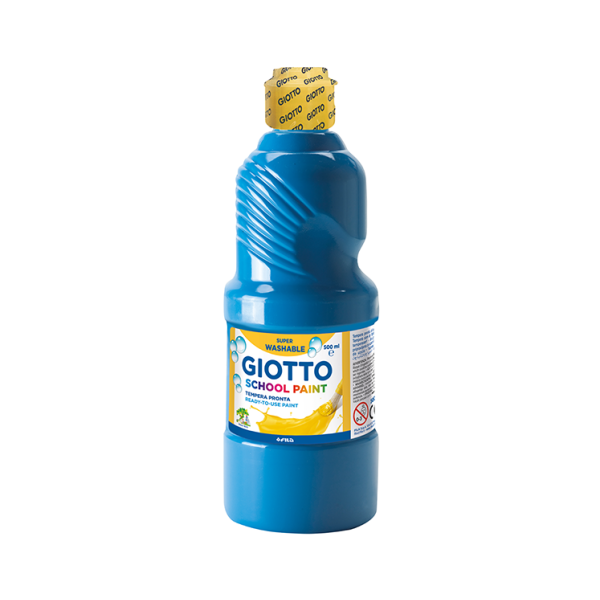 Témpera líquida Giotto 500 ml. Azul claro (6)