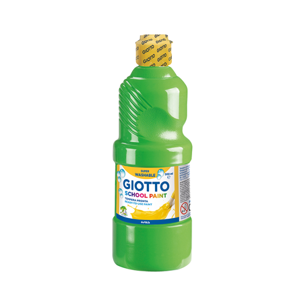 Témpera líquida Giotto 500 ml. Verde claro (6)