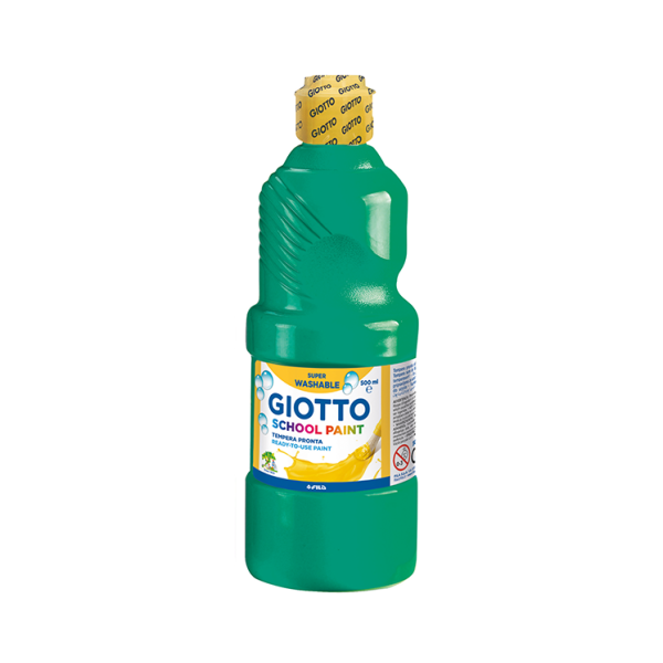 Témpera líquida Giotto 500 ml. Verde oscuro (6)