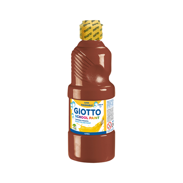 Témpera líquida Giotto 500 ml. Marrón (6)
