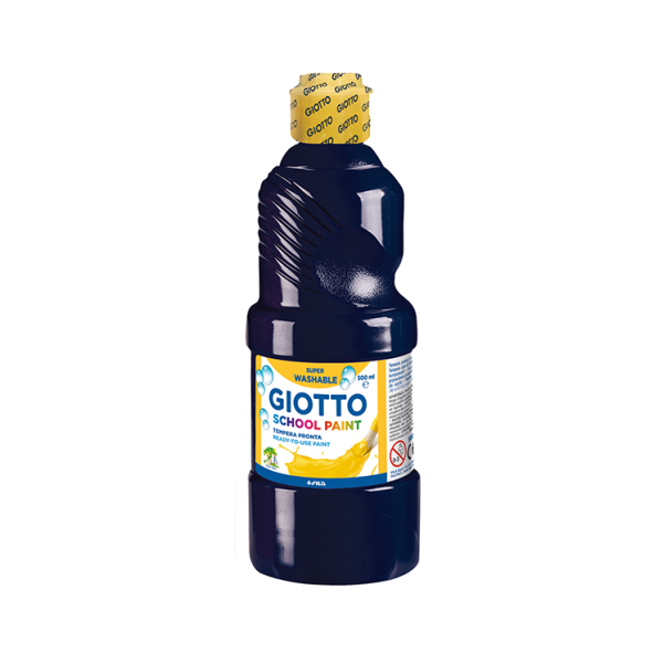 Témpera líquida Giotto 500 ml. Negro (6)