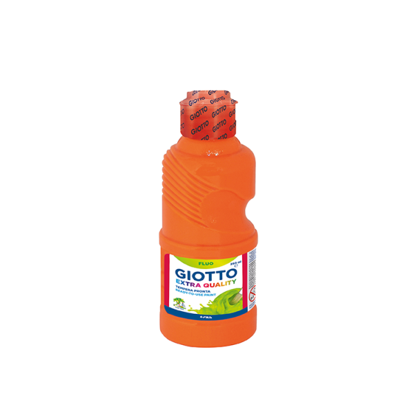Témpera fluorescente Giotto 250 ml. Naranja (8)