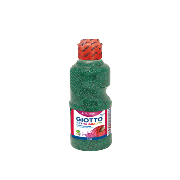 Témpera purpurina Giotto 250 ml. Verdel (8)