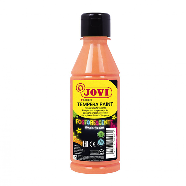 Pintura fosforescente Jovi 250 ml. Naranja