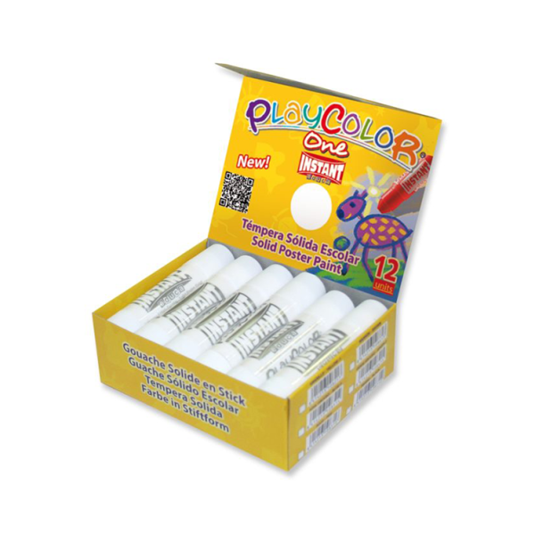 Témpera Playcolor One Blanco. Caja 12 (1)