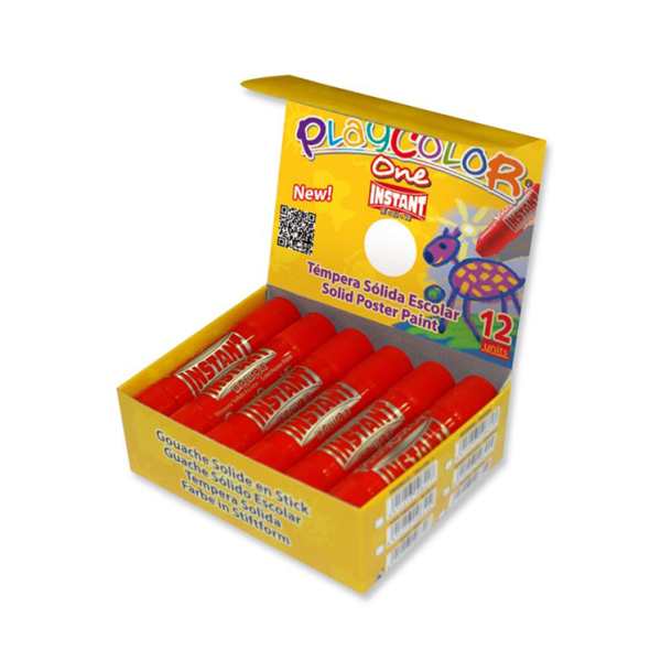 Témpera Playcolor One Rojo. Caja 12 (1)