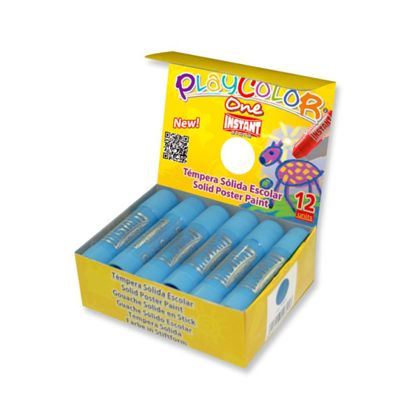 Témpera Playcolor One Azul claro. Caja 12 (1)