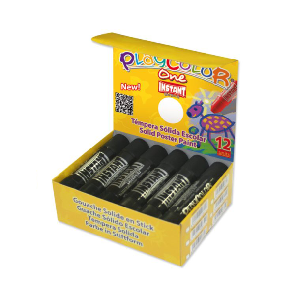 Témpera Playcolor One Negro. Caja 12 (1)