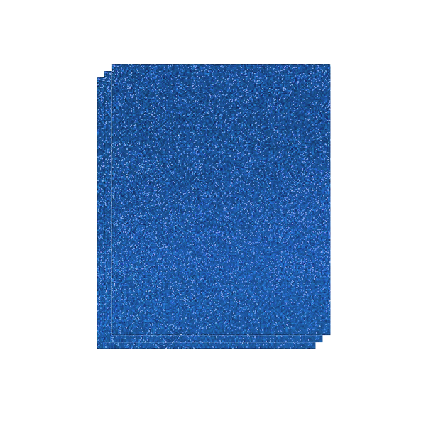 Bolsa 3 planchas Eva 40x60 cm. Purpurina Azul Claro