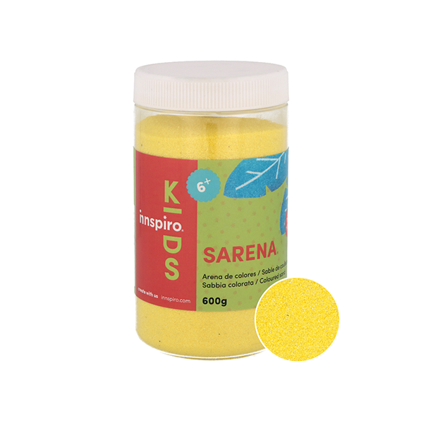 Bote 600 g. arena colores Amarillo