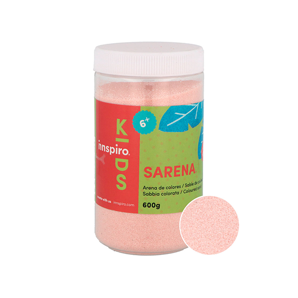 Bote 600 g. arena colores Rosa