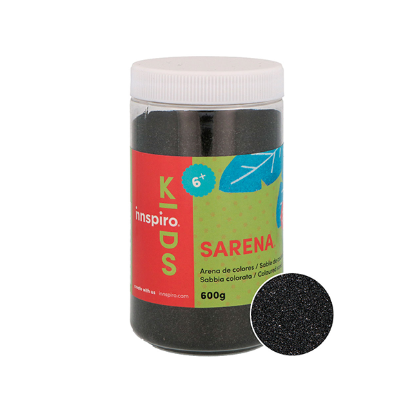 Bote 600 g. arena colores Negro