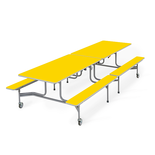 Mesa TTX13 305x75 cm. alt. 68 cm. Amarillo