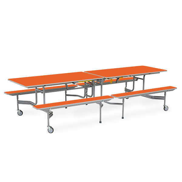 Mesa TTX13 305x75 cm. alt. 68 cm. Naranja