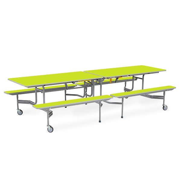 Mesa TTX13 305x75 cm. alt. 68 cm. Verde claro