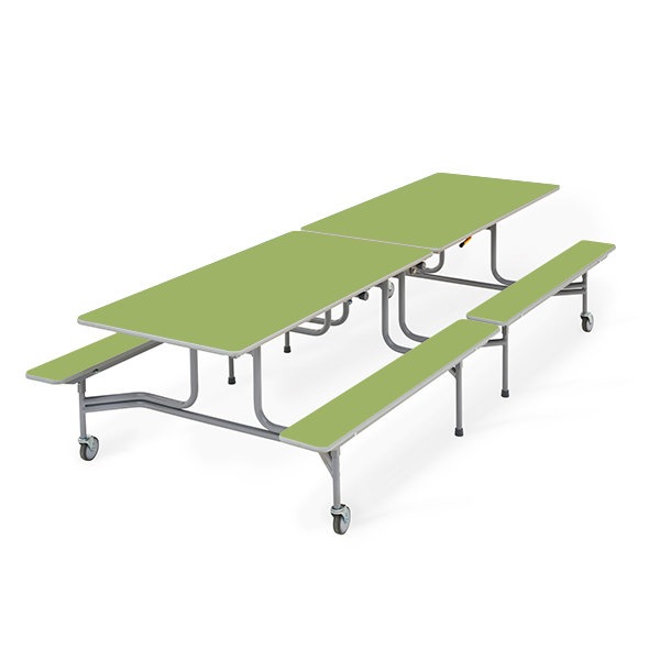 Mesa TTX13 305x75 cm. alt. 66 cm. Verde osc.